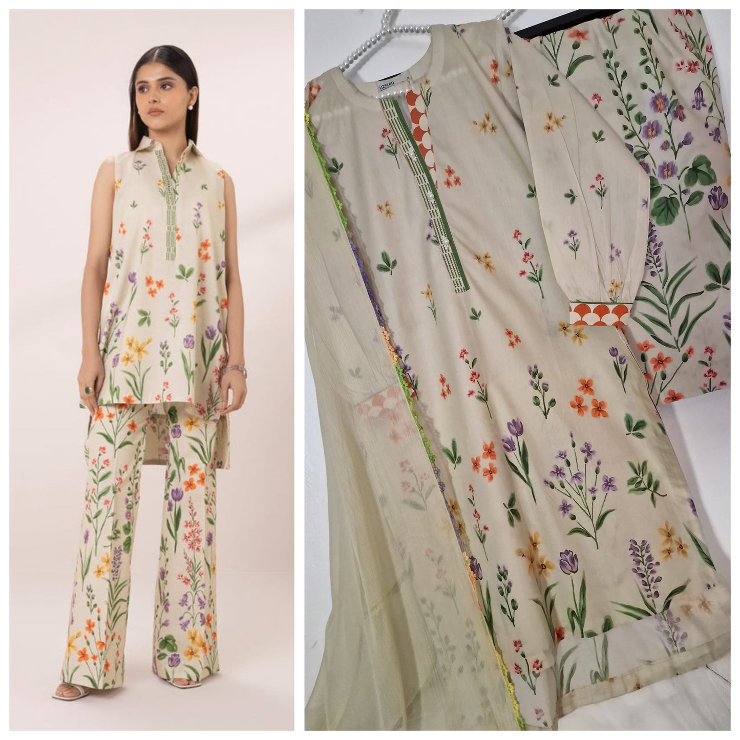 Sapphire Summer Lawn Kameez Trouser Dupatta Asian Wear SP-LWN-YL03
