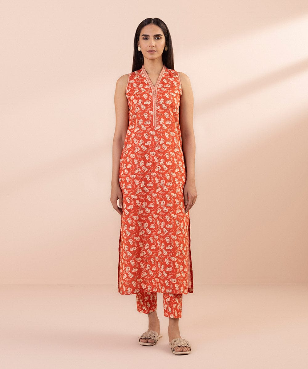 Sapphire Lawn Three Piece Suit SP-LWN-RD01