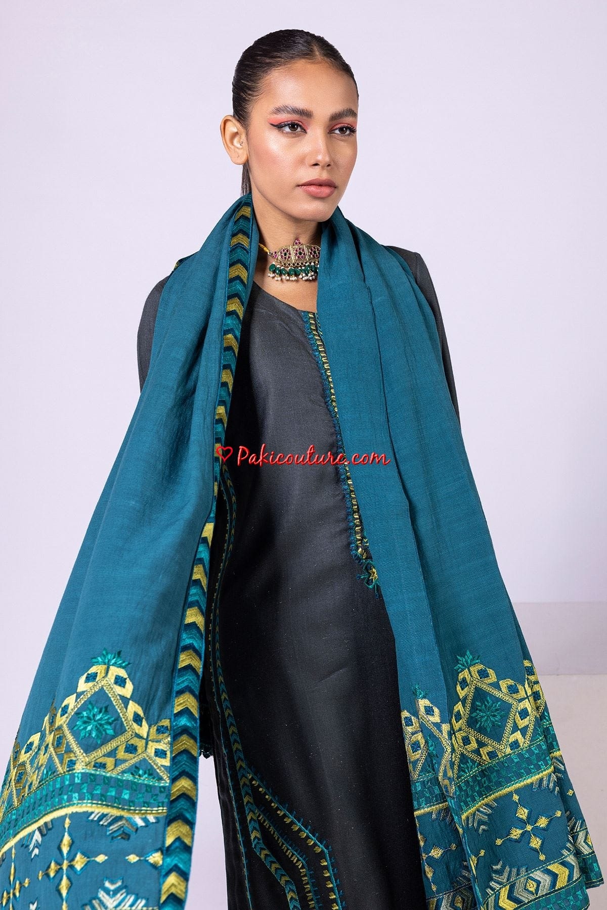 Khaadi Marina Wool With Warm Shawl KH-MR-GR01