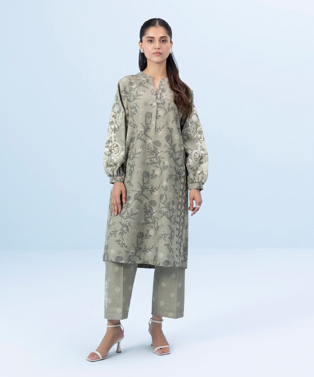 Sapphire Embroided Three Piece Suit SP-KHD-GRY02