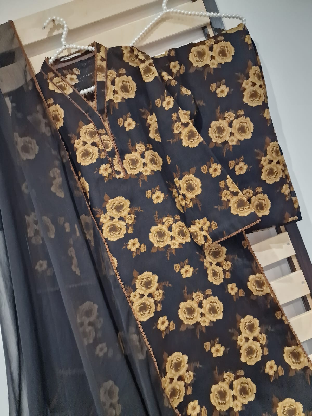 Uznau Khaddar Three Piece Suit UZ-KHD-BLK03