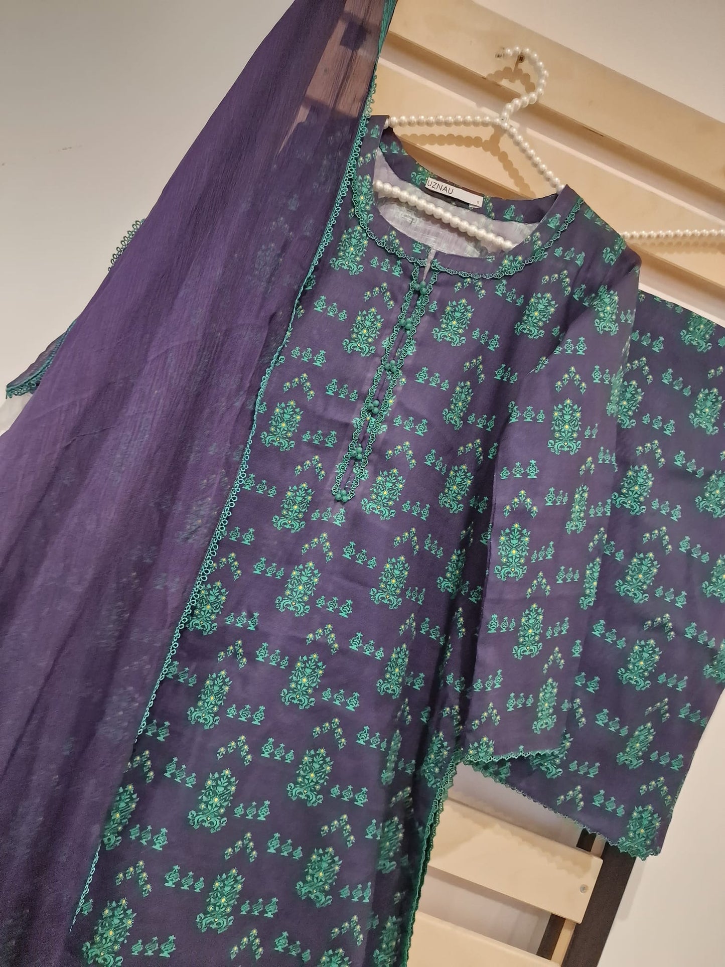 Uznau Khaddar Three Piece Suit UZ-KHD-PRP04