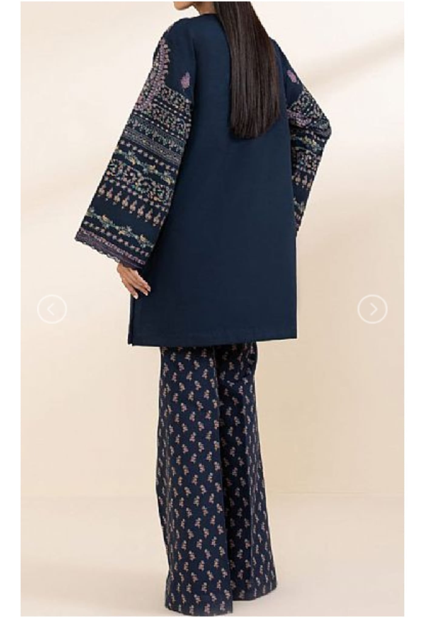 Sapphire Khaddar Three Piece Suit SP-KHD-BLU04