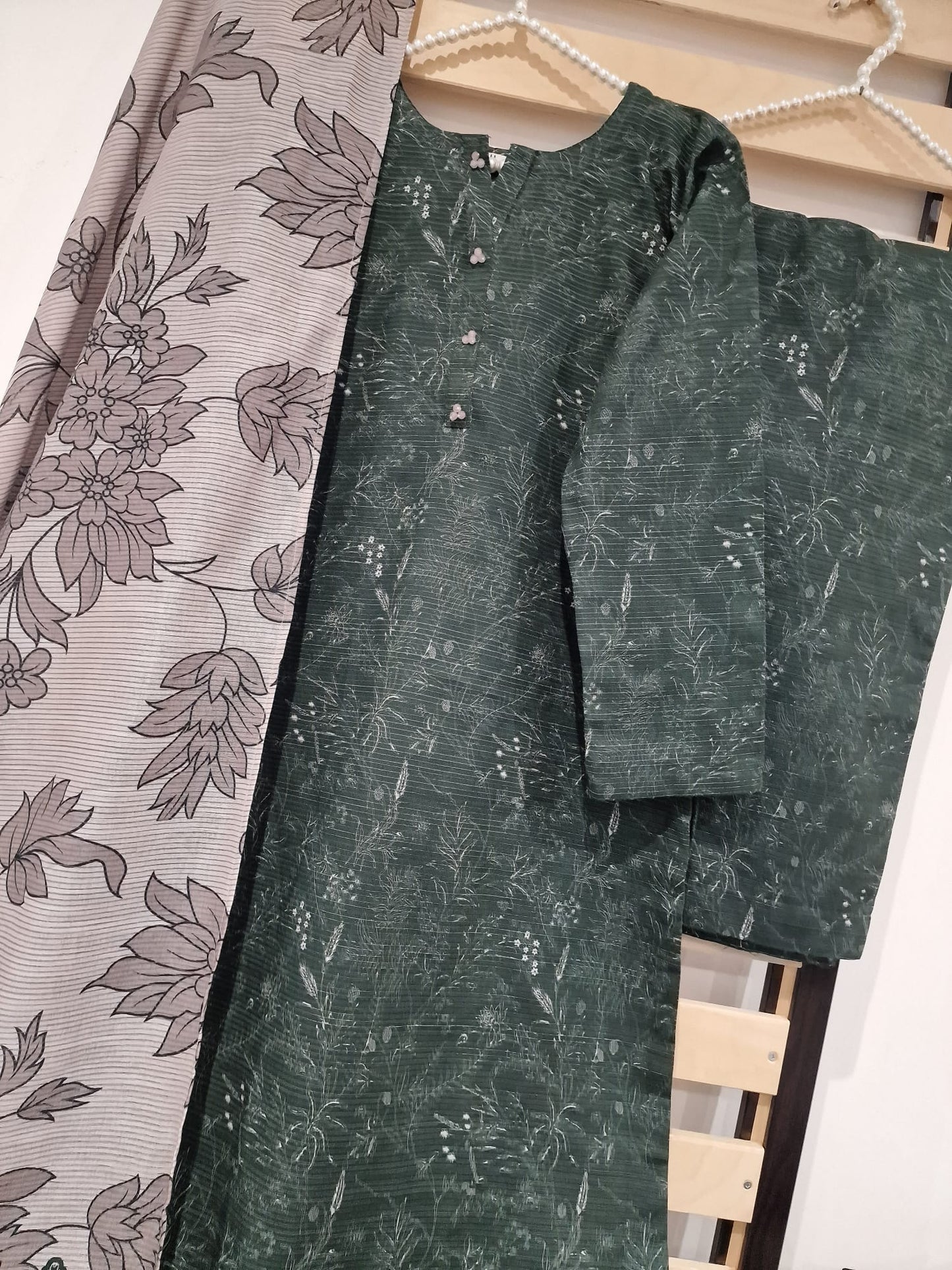 Uznau Khaddar Three Piece Suit UZ-KHD-GR05