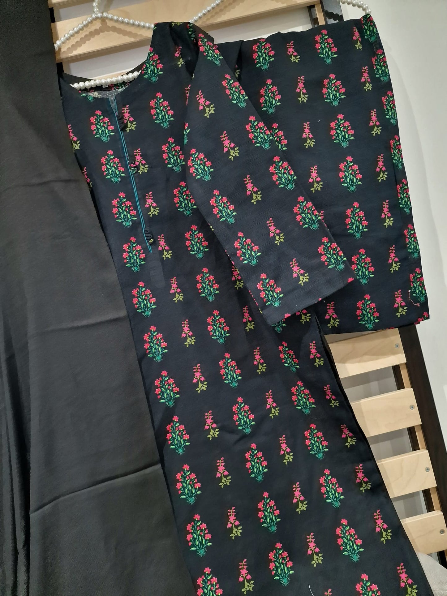 Uznau Khaddar Three Piece Suit UZ-KHD-BLK07