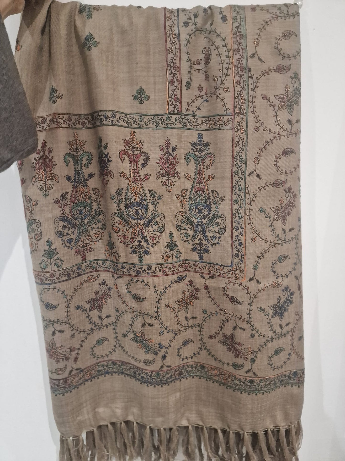 Pure Pashmina Shawl Embroided SHAWL-BR01