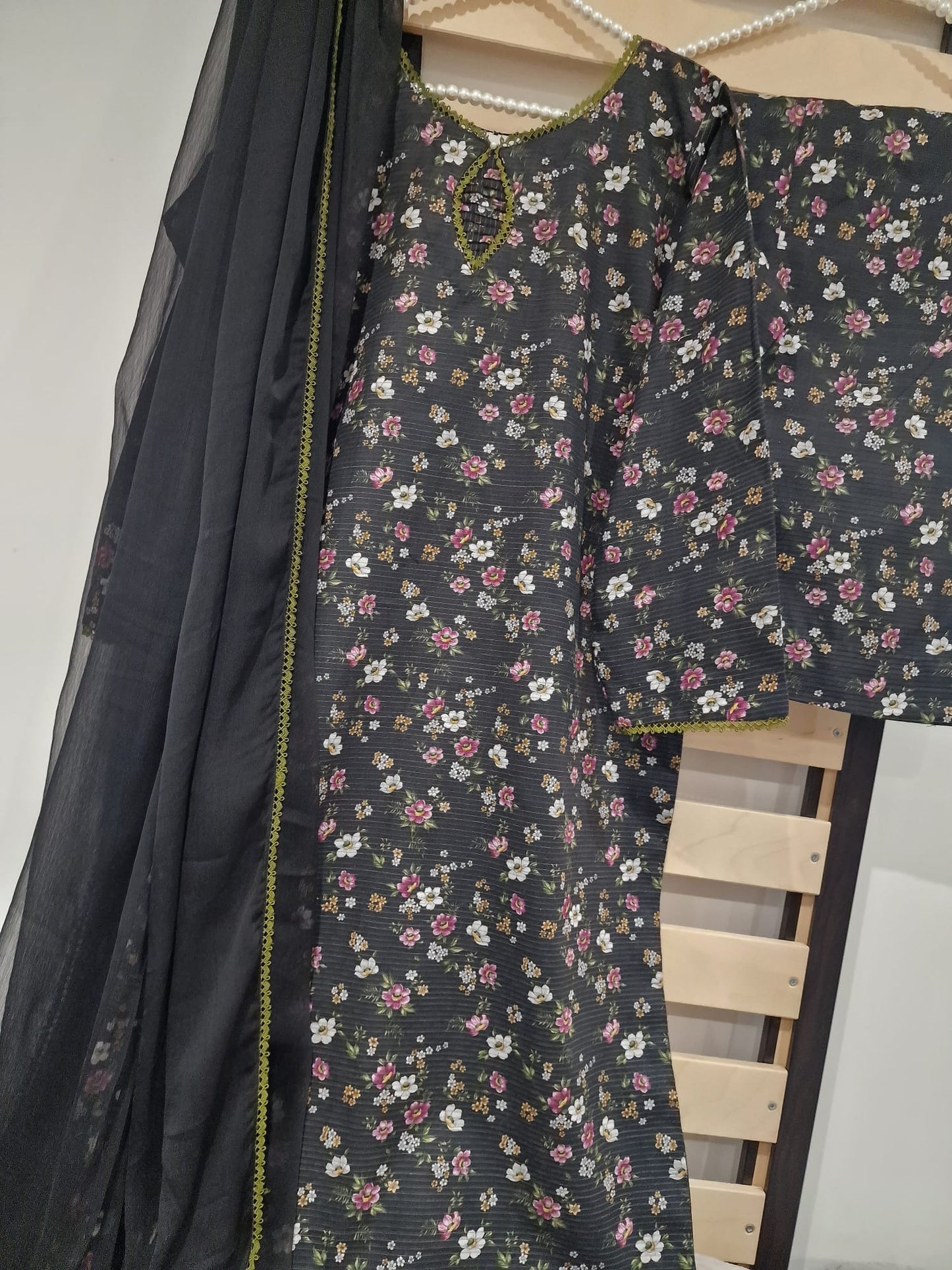 Uznau Khaddar Three Piece Suit UZ-KHD-BLK08
