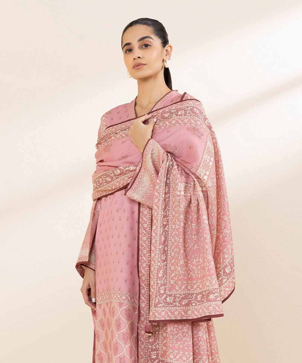 Sapphire Linen Three Piece Suit SP-LNN-PNK01