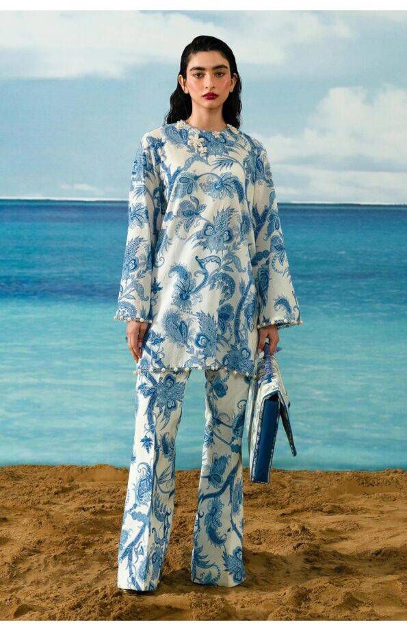 Sana Safinaz Lawn Three Piece Suit SF-LWN-BLU03