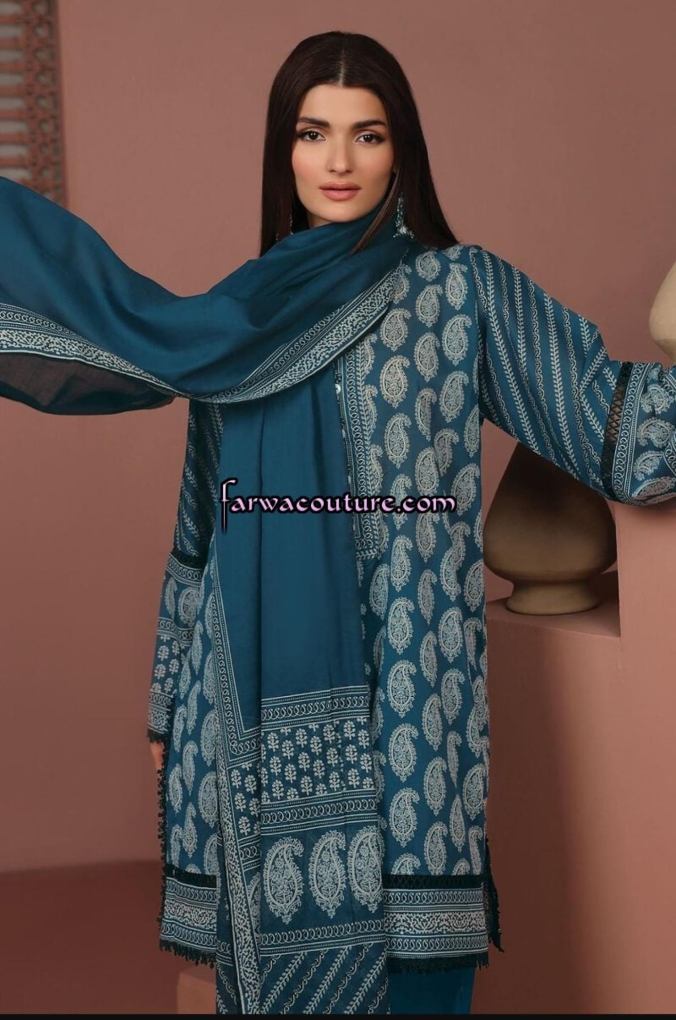 Khaadi Lawn Three Piece Suit KH-LWN-GR01