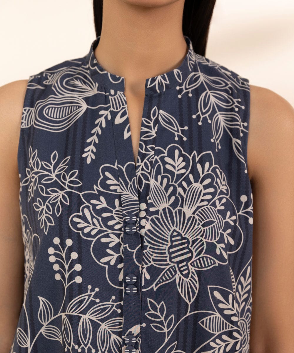 Sapphire Lawn Three Piece Suit SP-LWN-BLU05