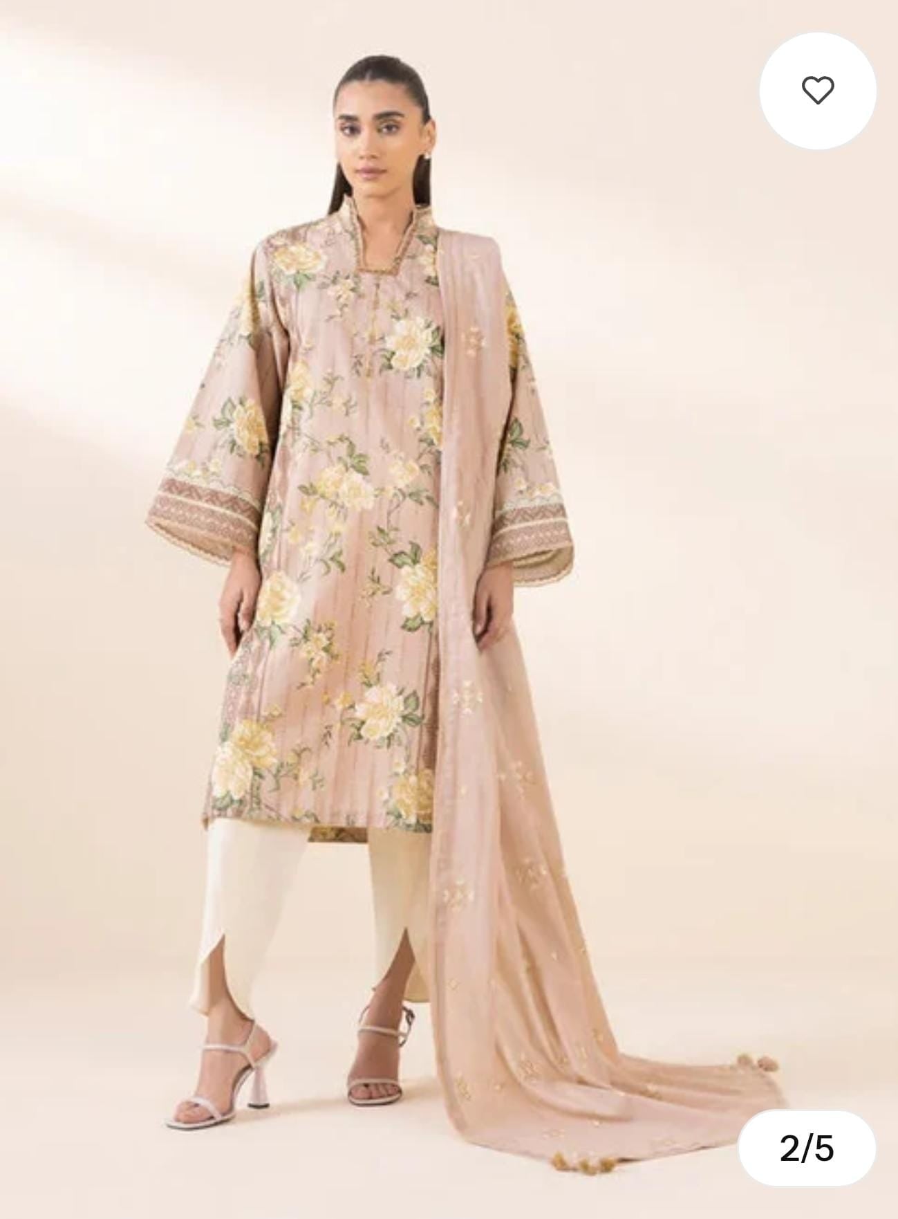 Sapphire Printed Lawn With Embroidered Dupatta SP-LWN-PNK03