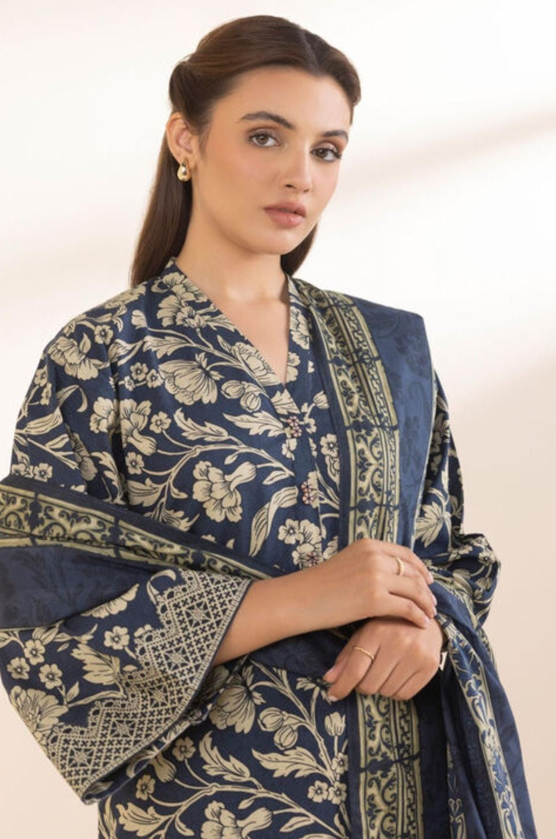 Sapphire Cotton Three Piece Suit SP-LWN-BLU03