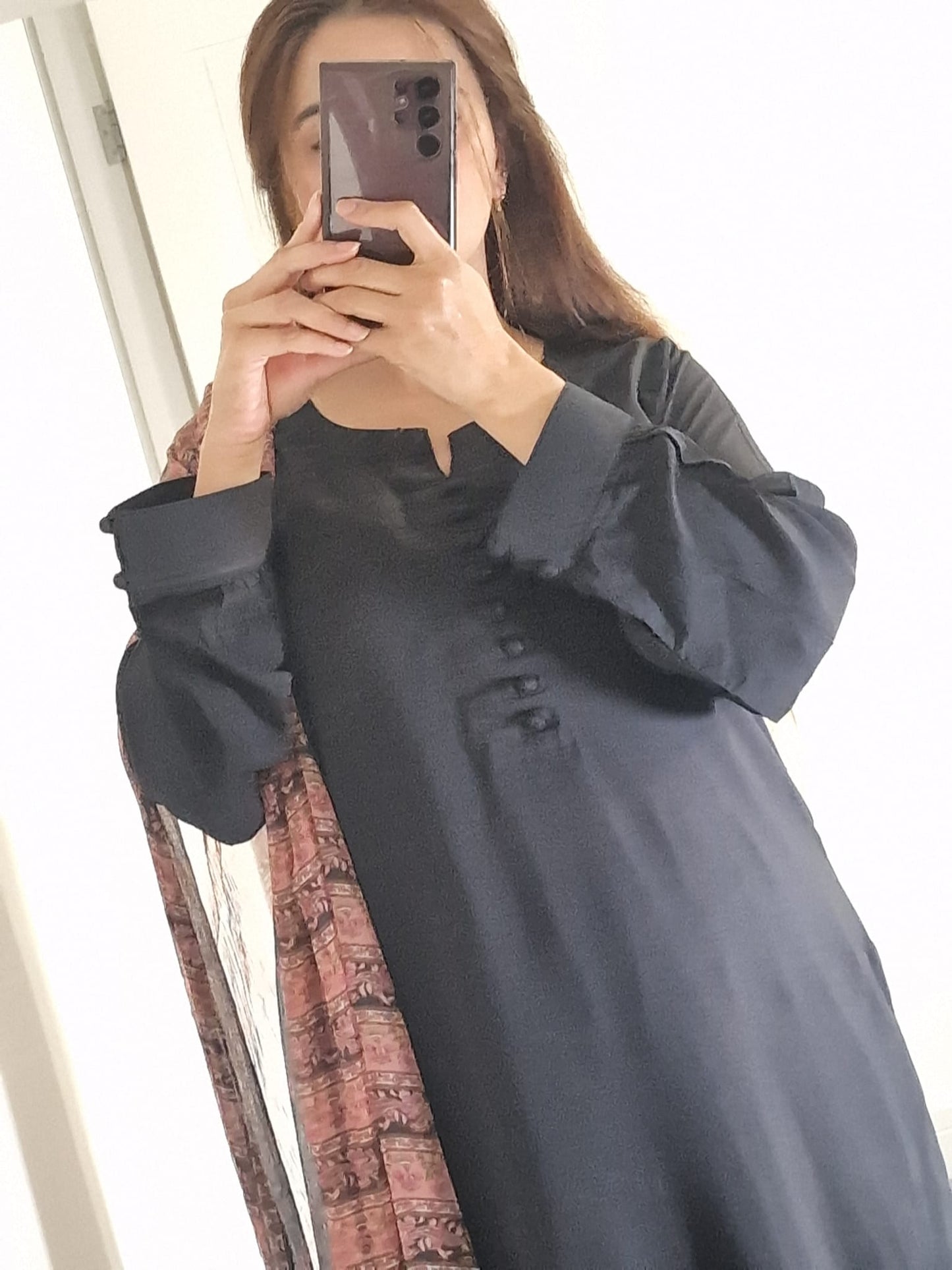 Uznau Linen Three Piece Suit UZ-LNN-BLK024