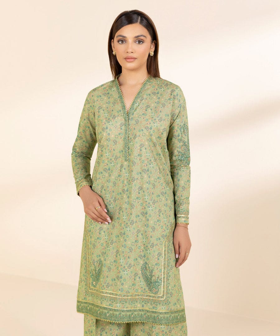 Sapphire Cotton Three Piece Suit SP-CT-GR01