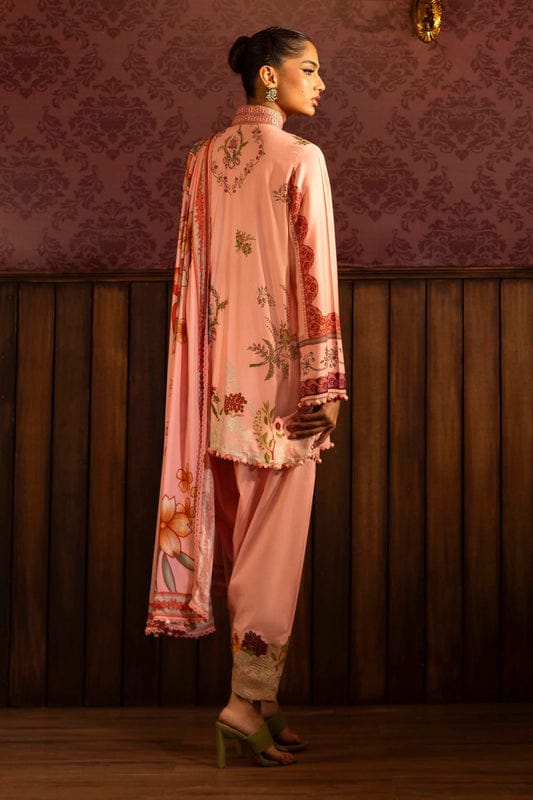 Sana Safinaz Emroided Linen Three Piece Suit SF-LNN-PNK02