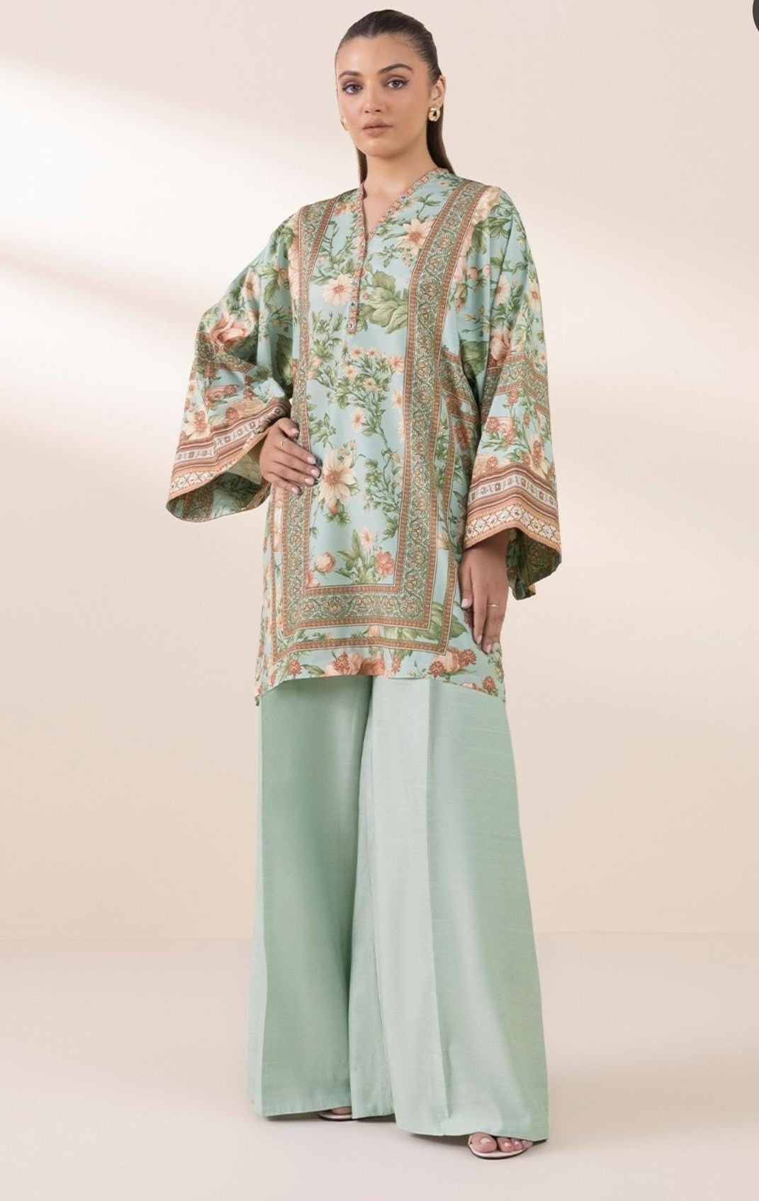 Sapphire Silk Three Piece Suit SP-SLK-GR02