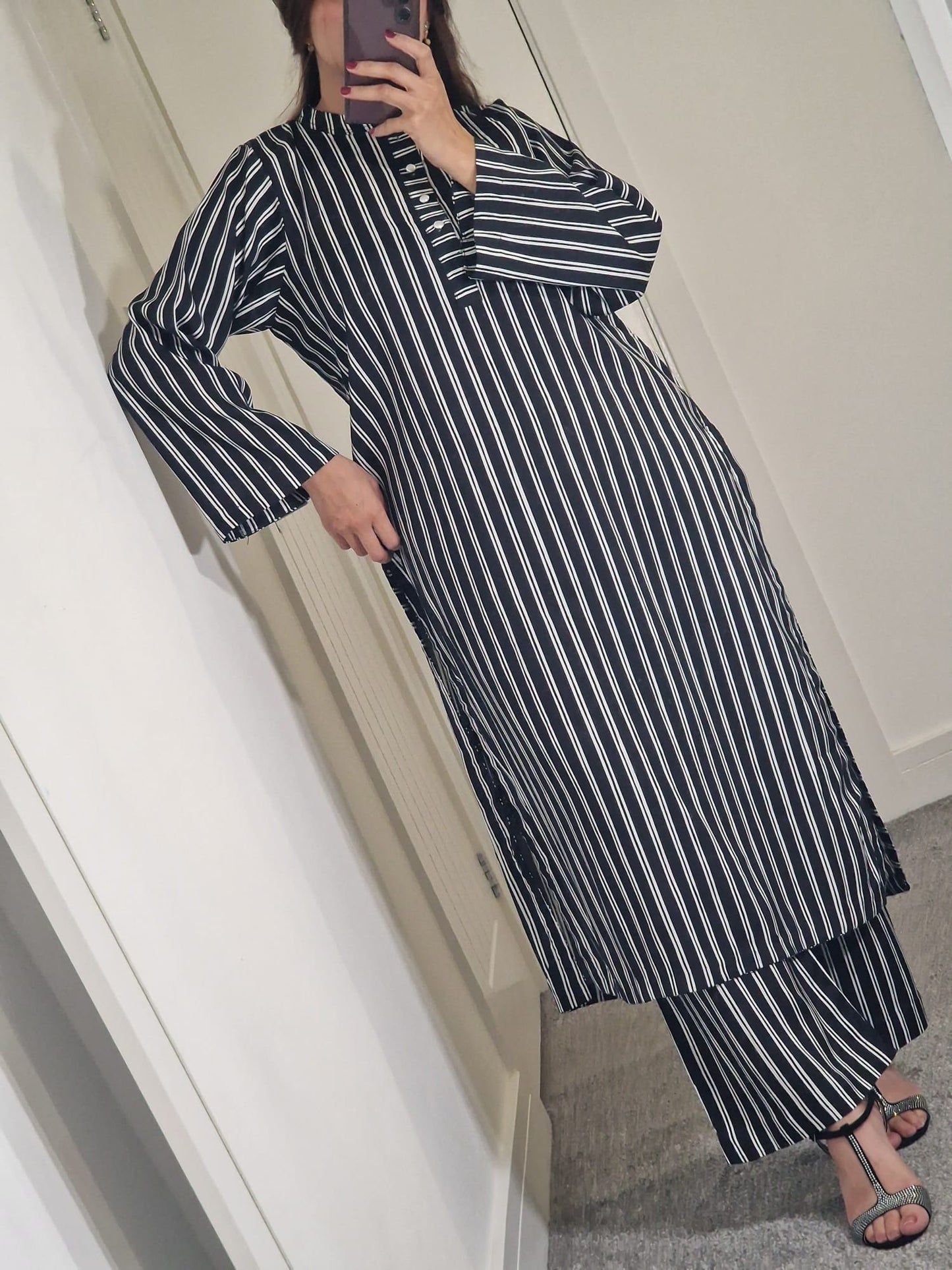 Uznau Linen Co-ord set UZ-LNN-BLK032