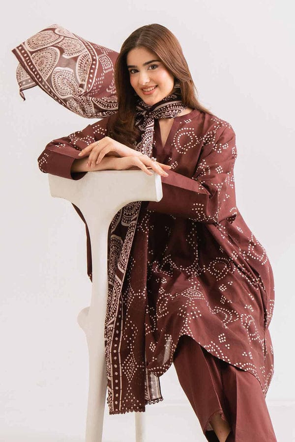 Uznau Khaddar Three Piece Suit UZ-KHD-BR01