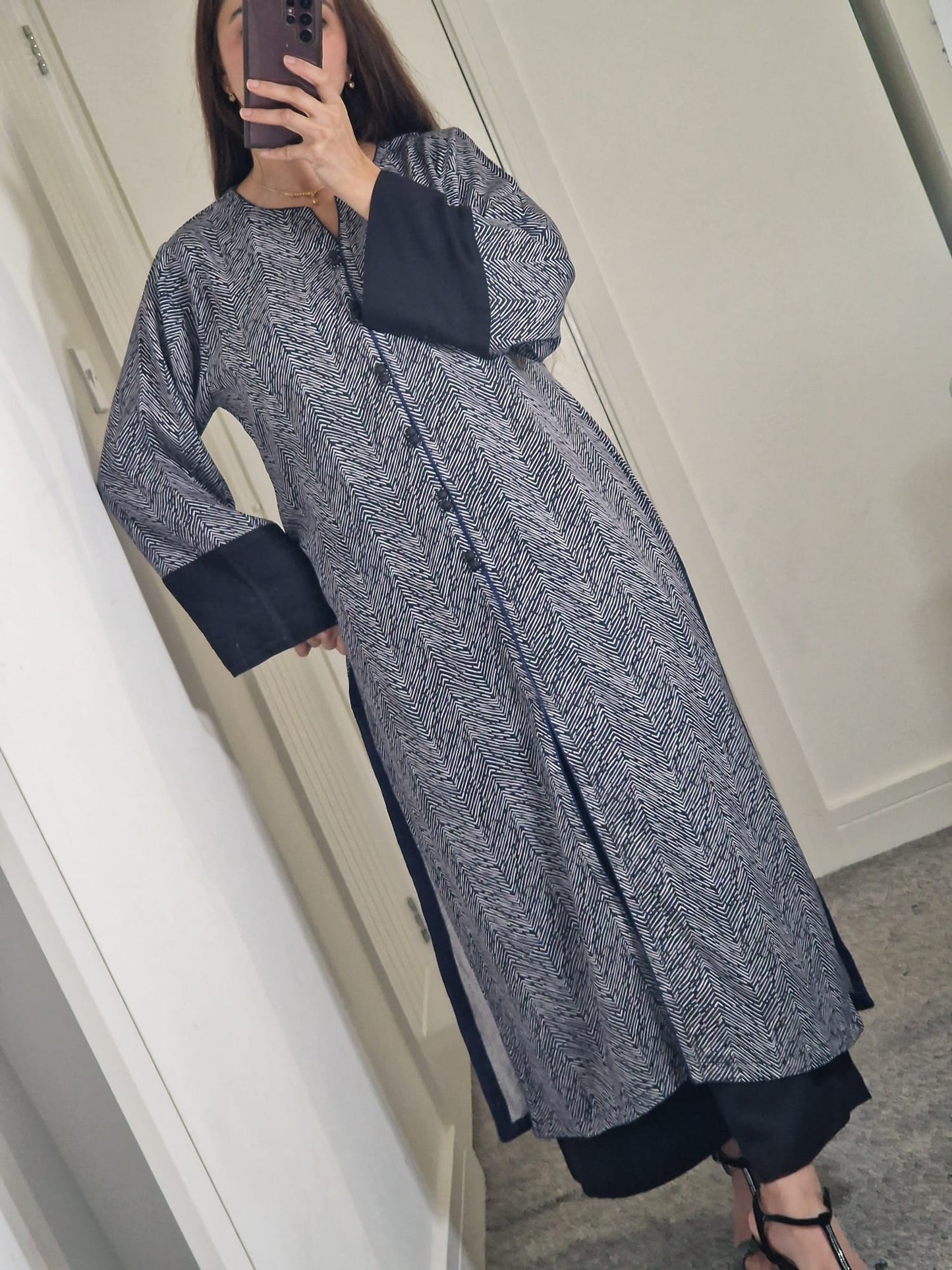 Uznau Marina Wool Two Piece Suit UZ-MR-BLK08