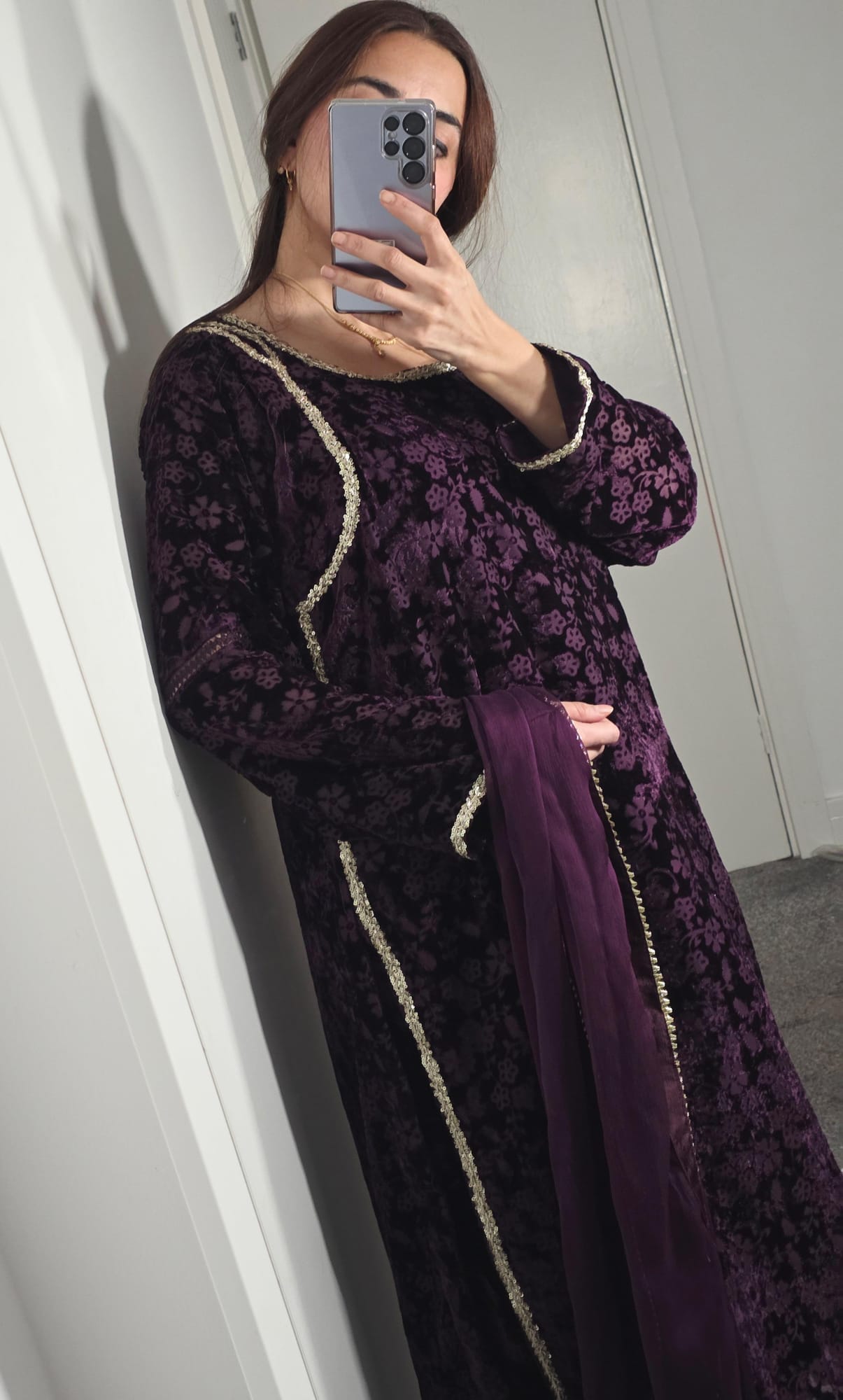 Uznau Palachi Three Piece Suit With Velvet Trouser UZ-PL-PRP02