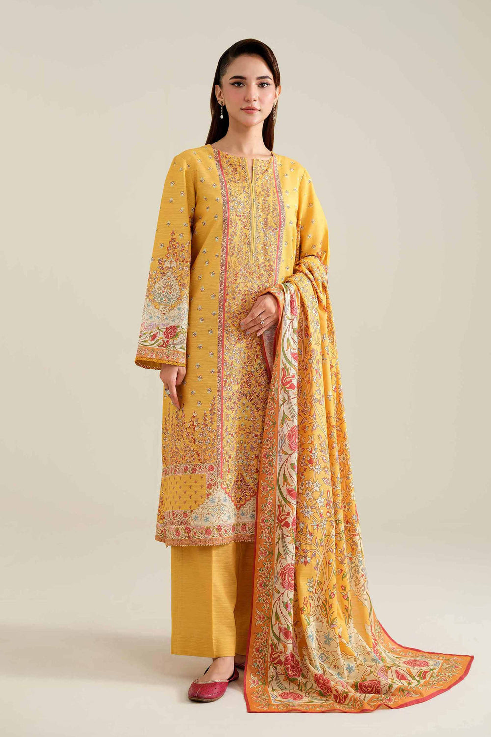 Nishat Khaddar Three Piece Suit NS-KHD-YL01