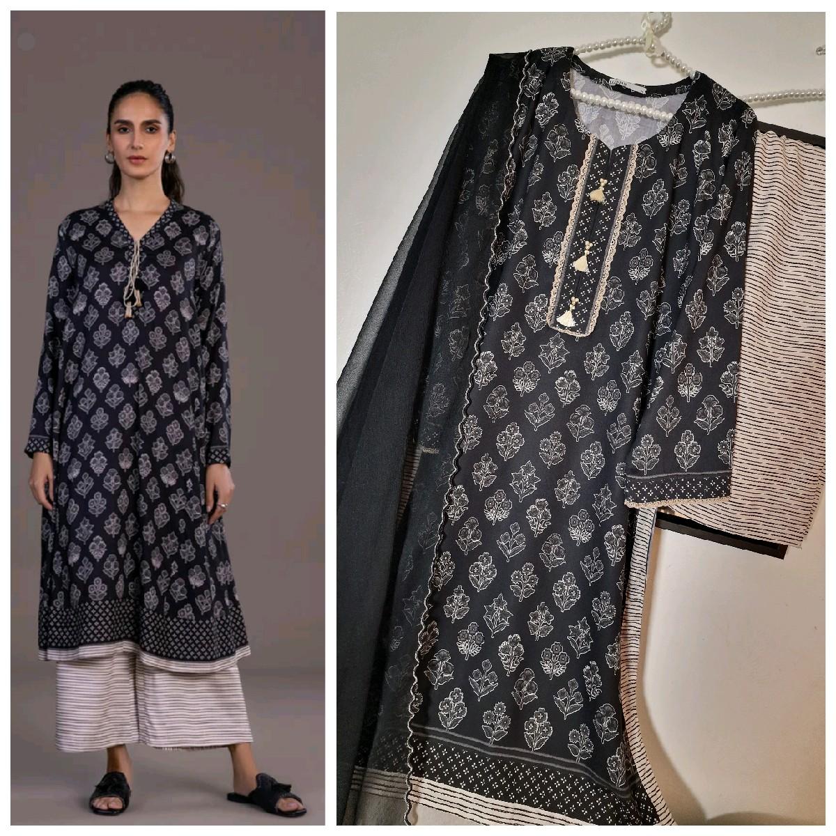 Sapphire linen Pakistani trouser dupatta kameez Clothing Traditional