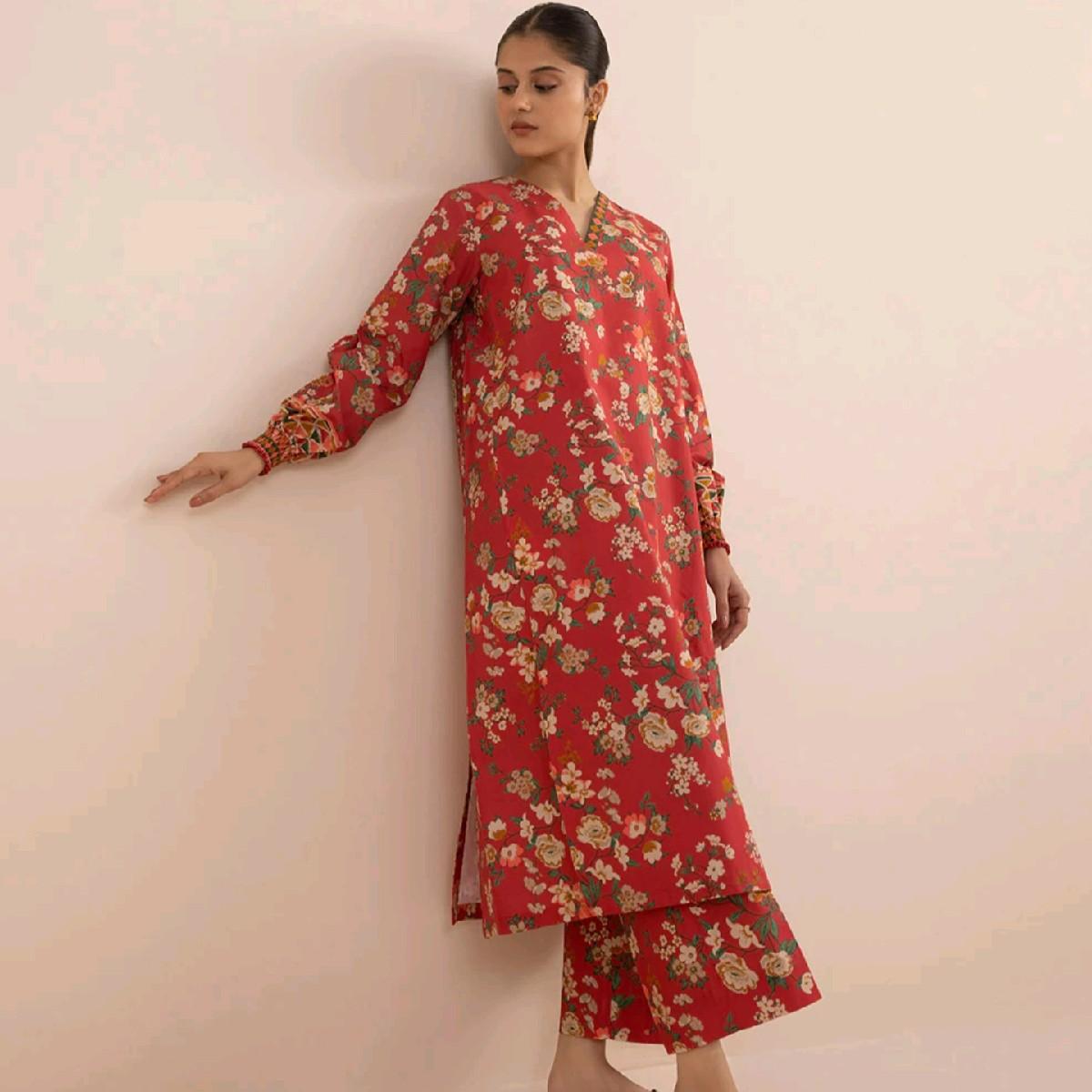 Sapphire lawn latest pakistani trouser kameez dupatta tailored stiched Traditional Clothing SP-LWN-RD02
