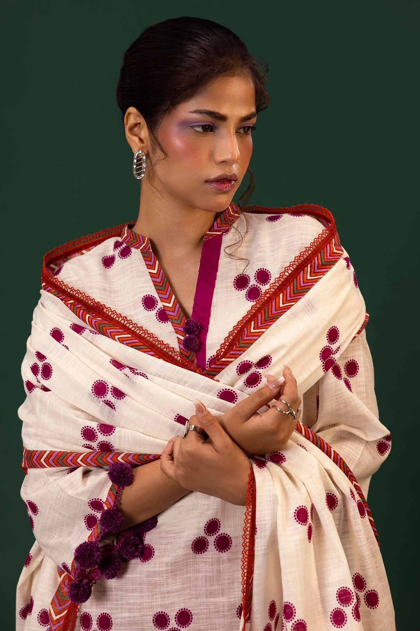 Sana Safinaz Khaddar Three Piece Suit SF-KHD-WHT01
