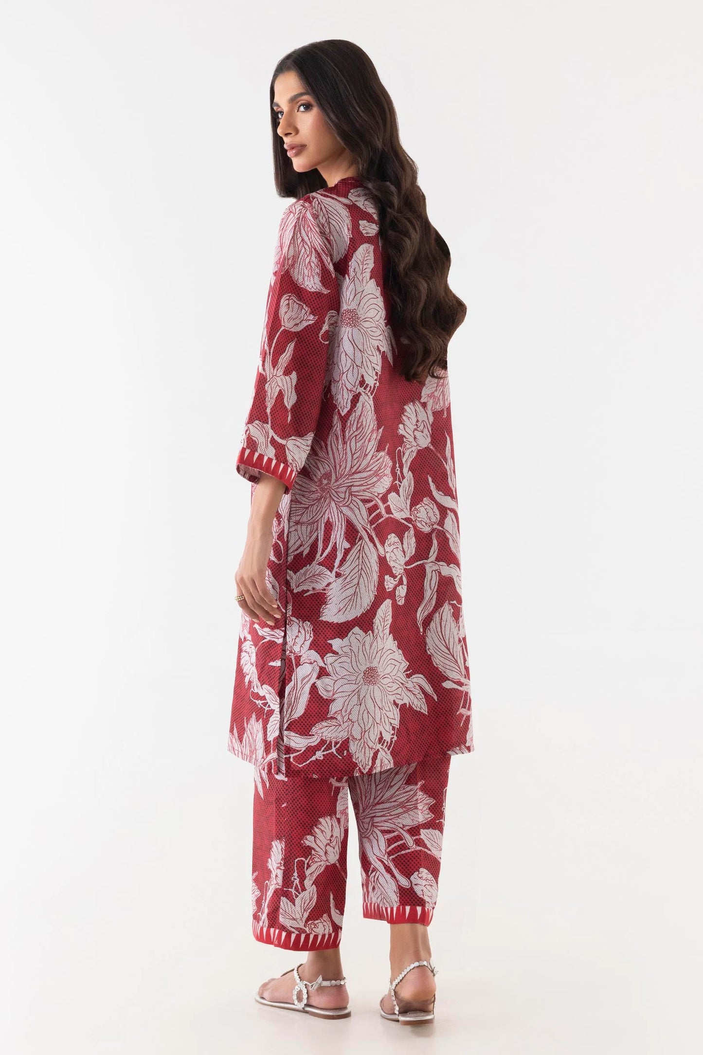 Sana Safinaz Cotton Viscose Three Piece Suit SF-VC-RD01