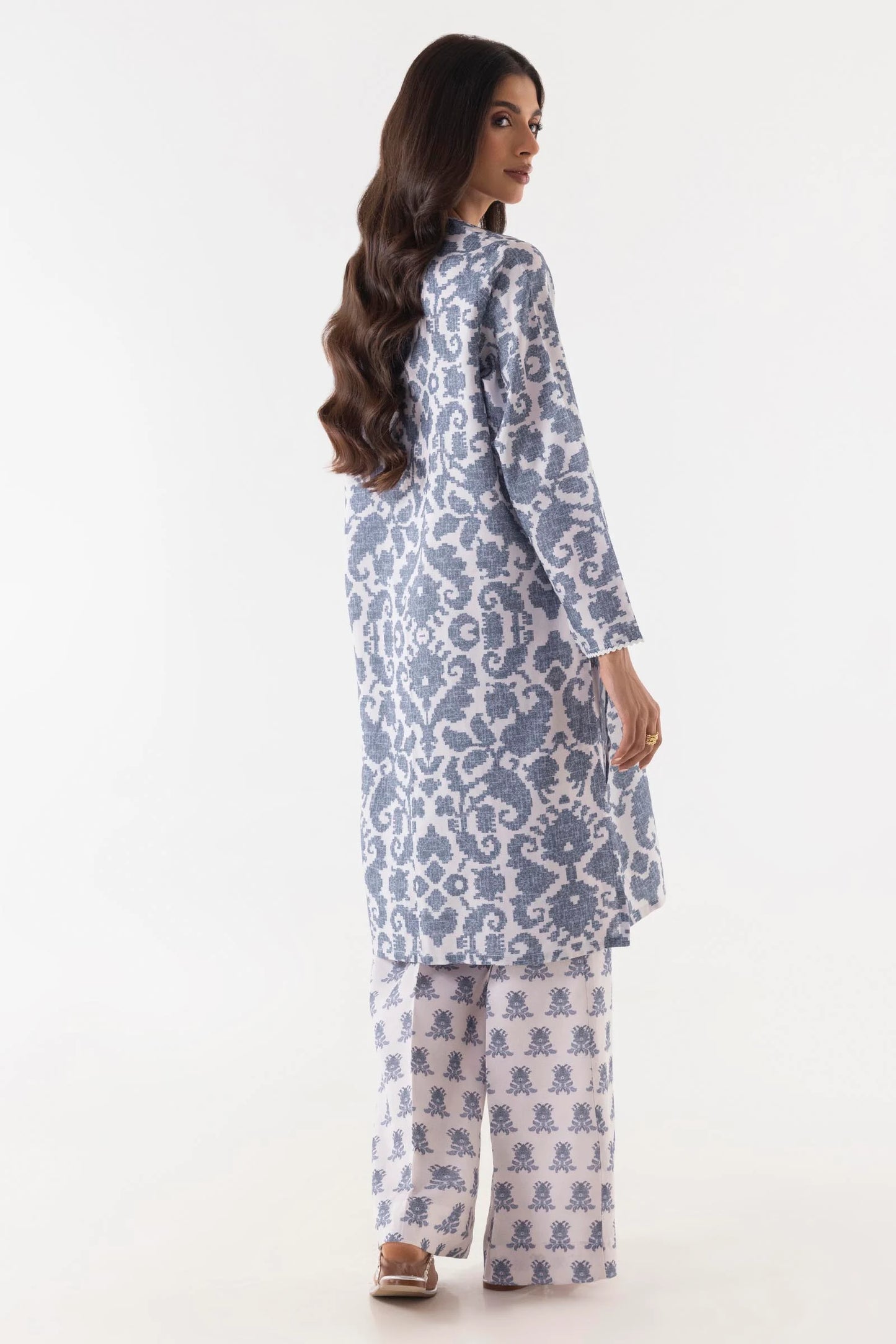 Sana Safinaz Blended Marina Three Piece Suit SF-MR-BLU01