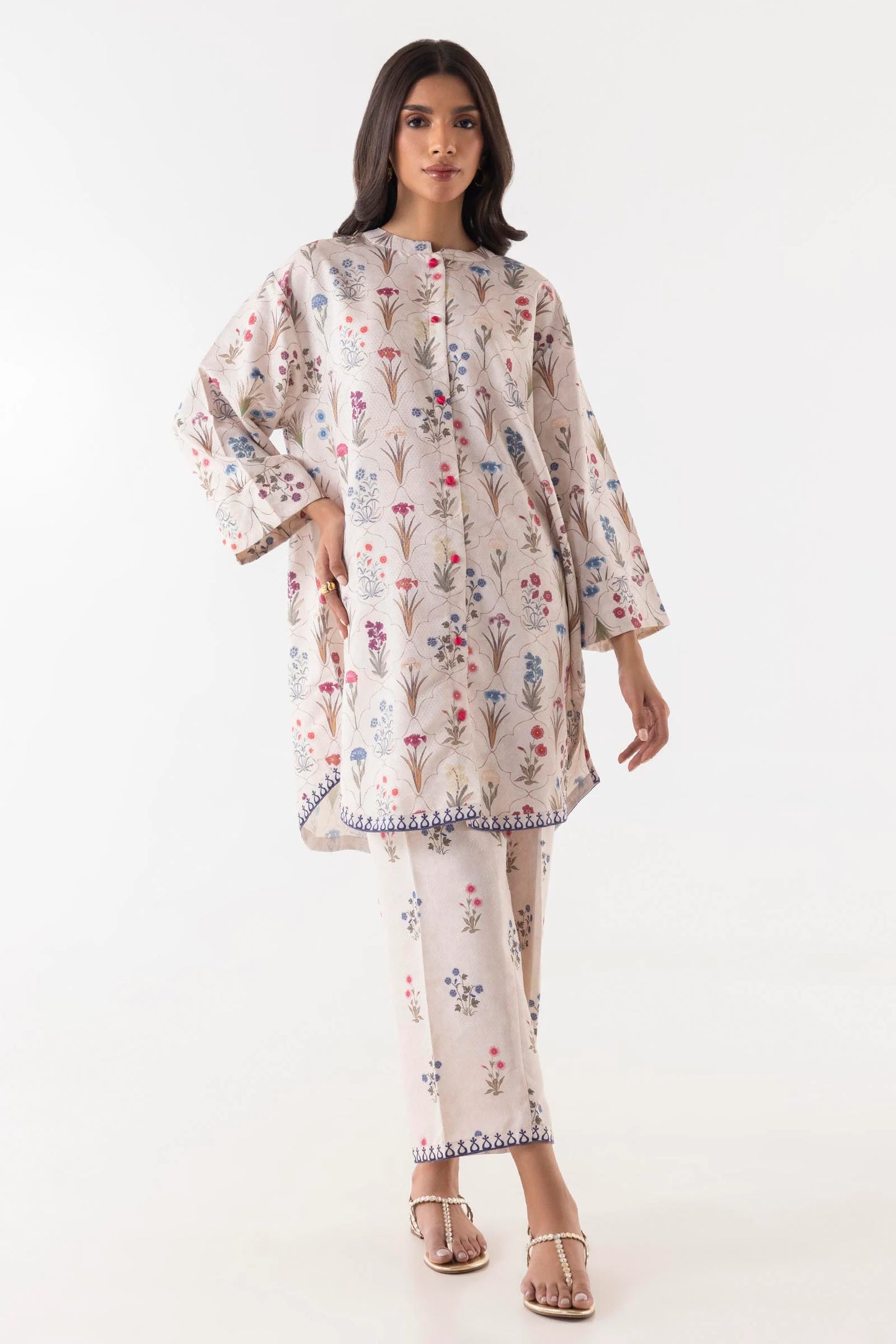 Sana Safinaz Blended Marina Three Piece Suit SF-MR-WHT01