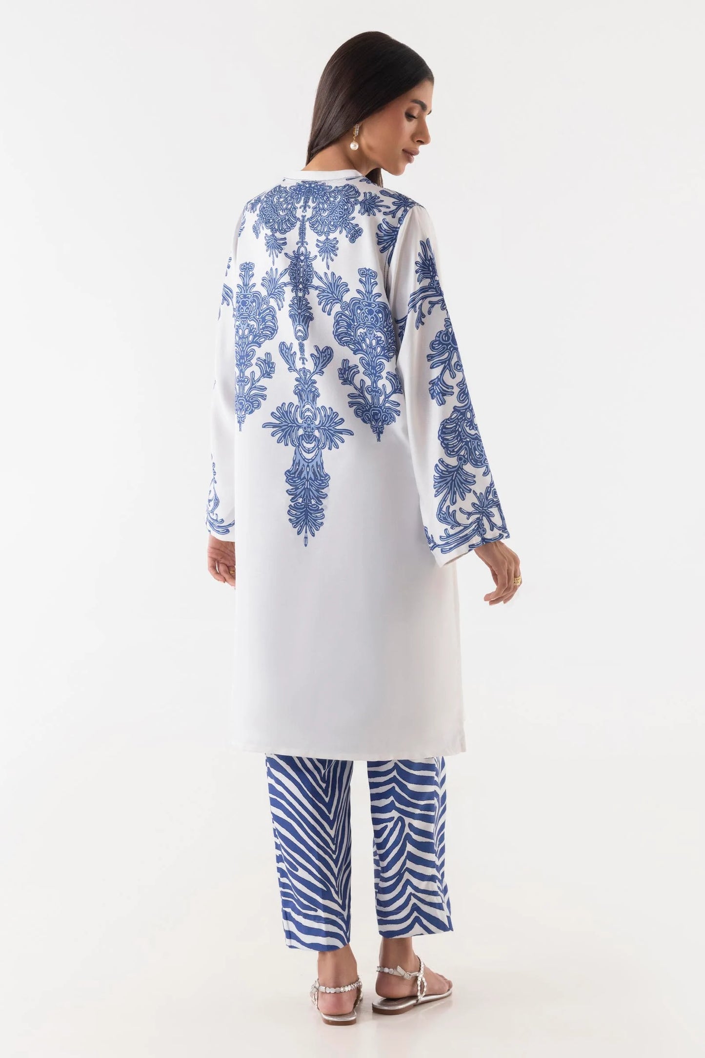 Sana Safinaz Blended Marina Three Piece Suit SF-MR-BLU02