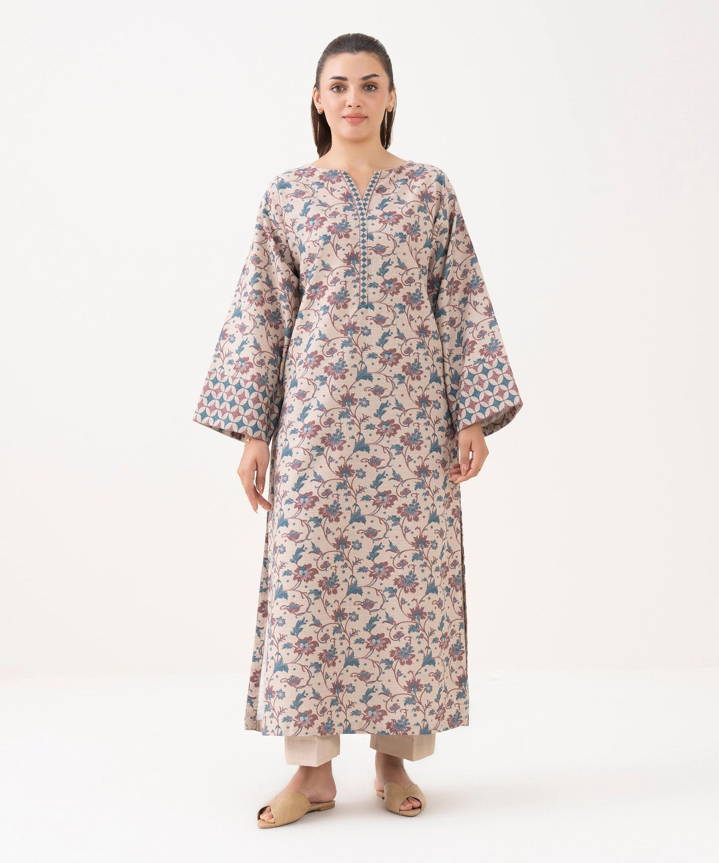 Sapphire Khaddar Three Piece Suit SP-KHD-WHT03