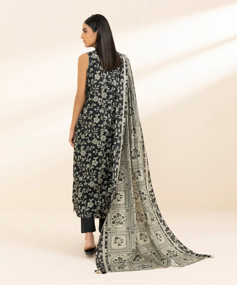 Sapphire Khaddar Three Piece Suit SP-KHD-GRY07