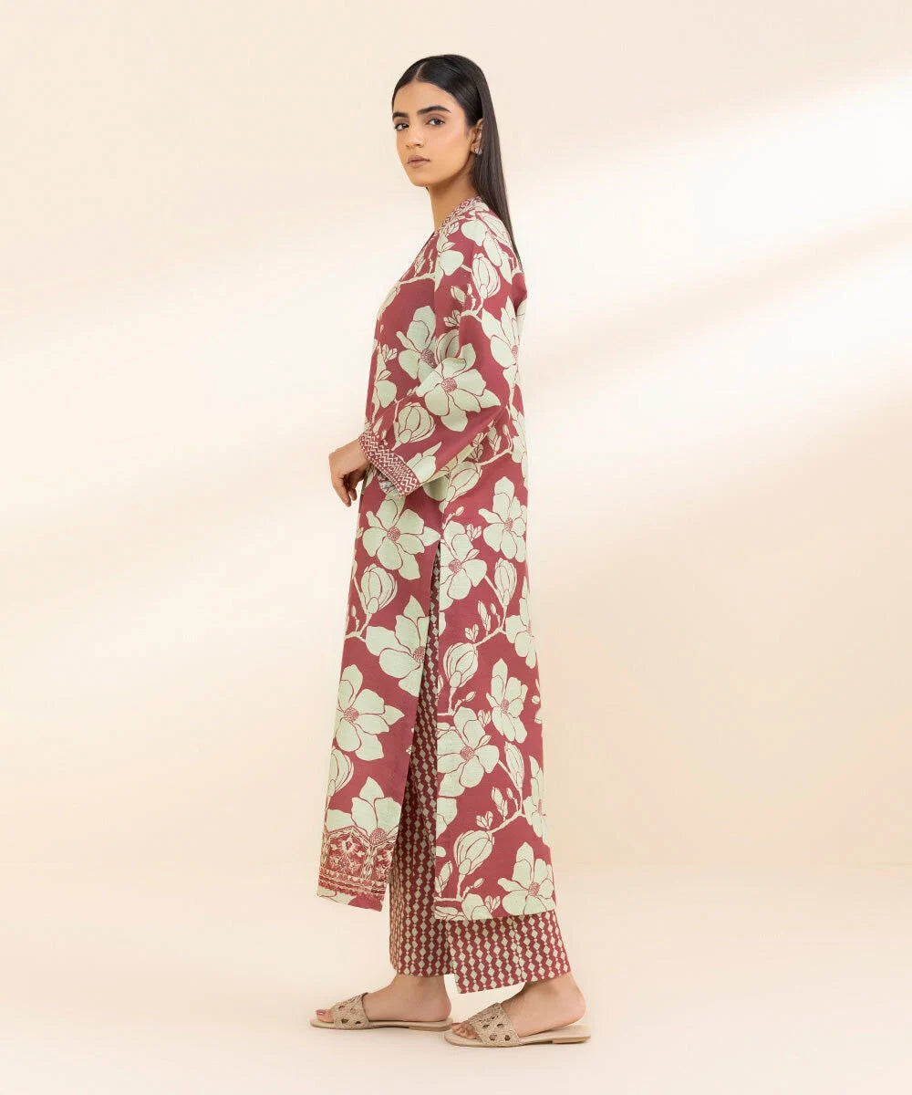 Sapphire Embroidered Khaddar Three Piece Suit SP-KHD-RD01