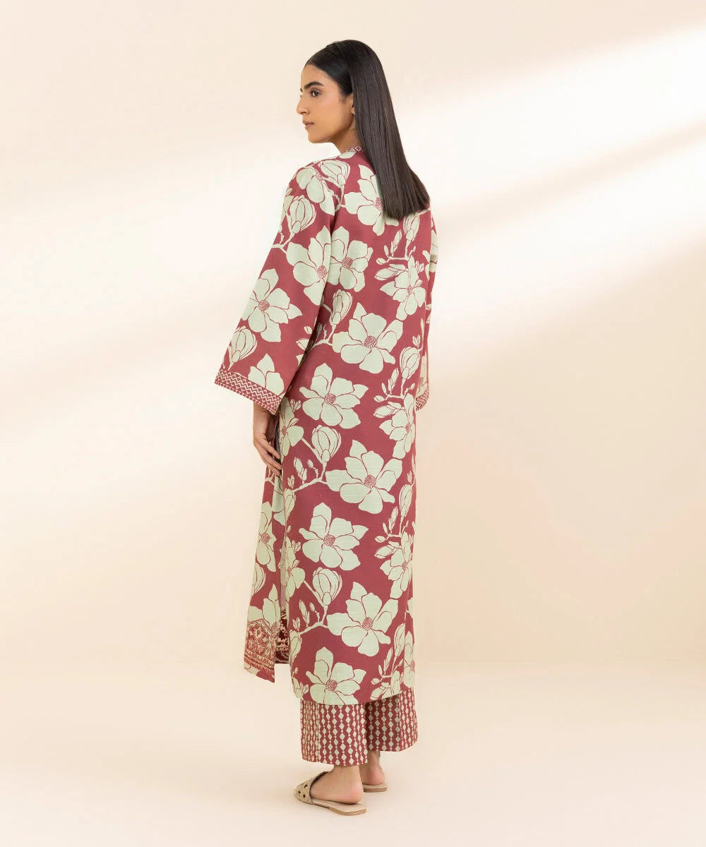 Sapphire Embroidered Khaddar Three Piece Suit SP-KHD-RD01