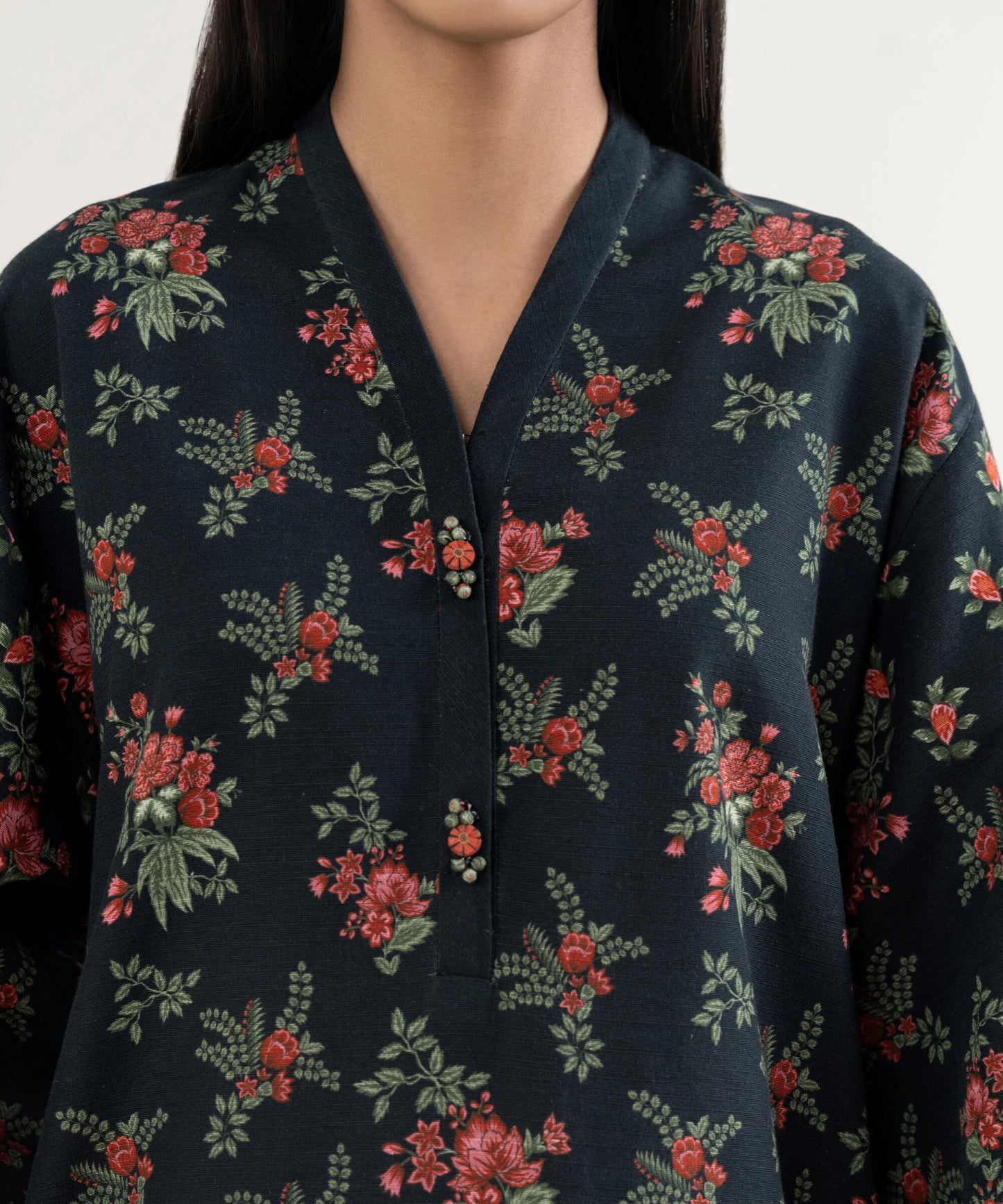 Sapphire Khaddar Three Piece Suit SP-KHD-BLK012