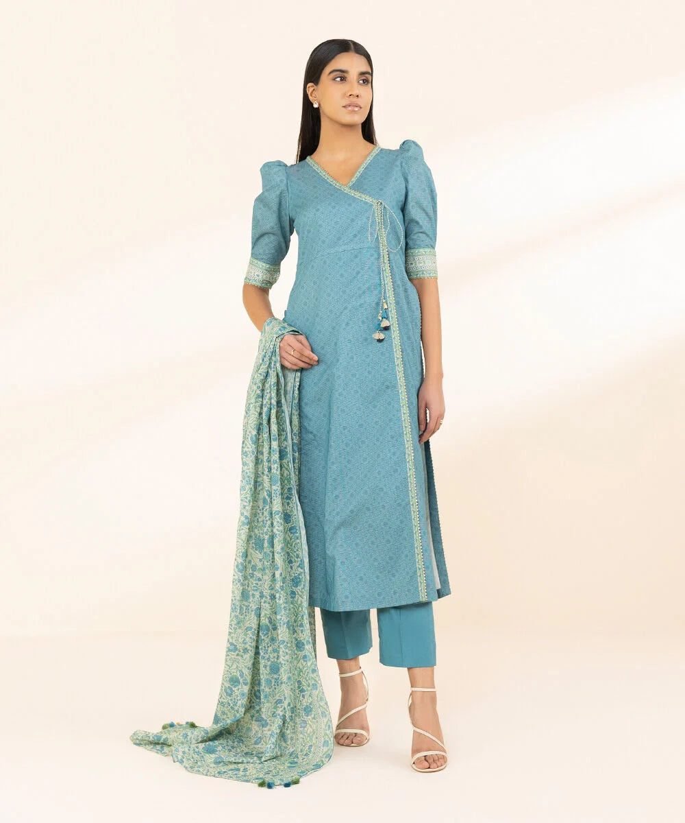 Sapphire Printed Zari Lawn Three Piece Suit SP-LWN-TL02
