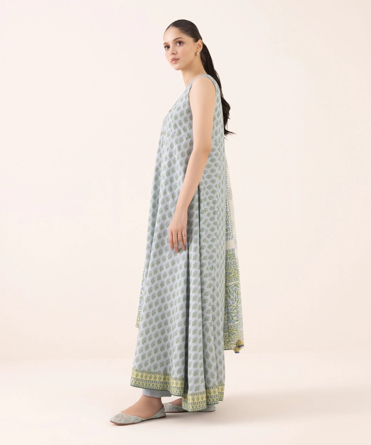 Sapphire Arabic Lawn (Summer Linen) Three Piece Suit SP-LWN-FR05