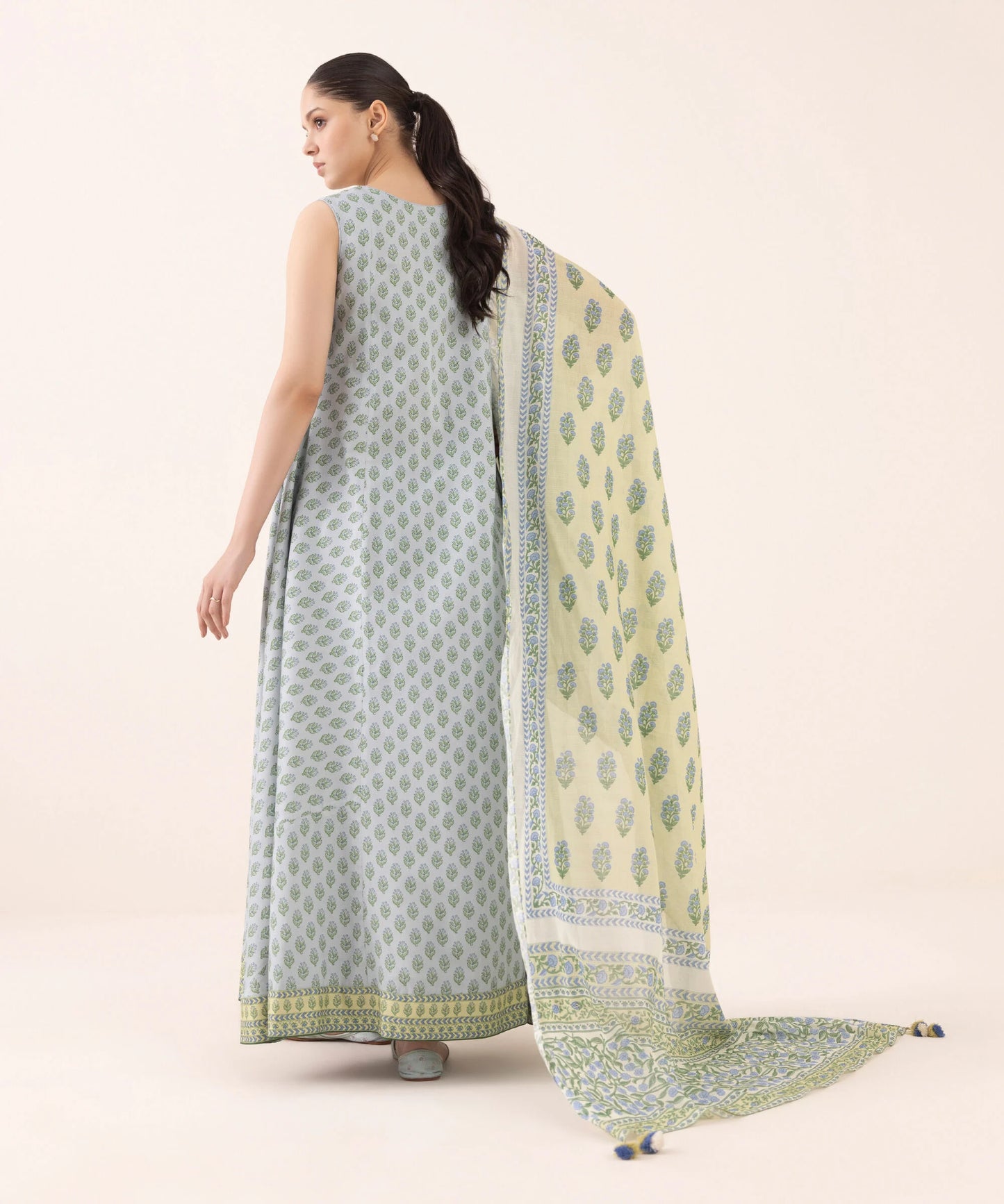 Sapphire Arabic Lawn (Summer Linen) Three Piece Suit SP-LWN-FR05