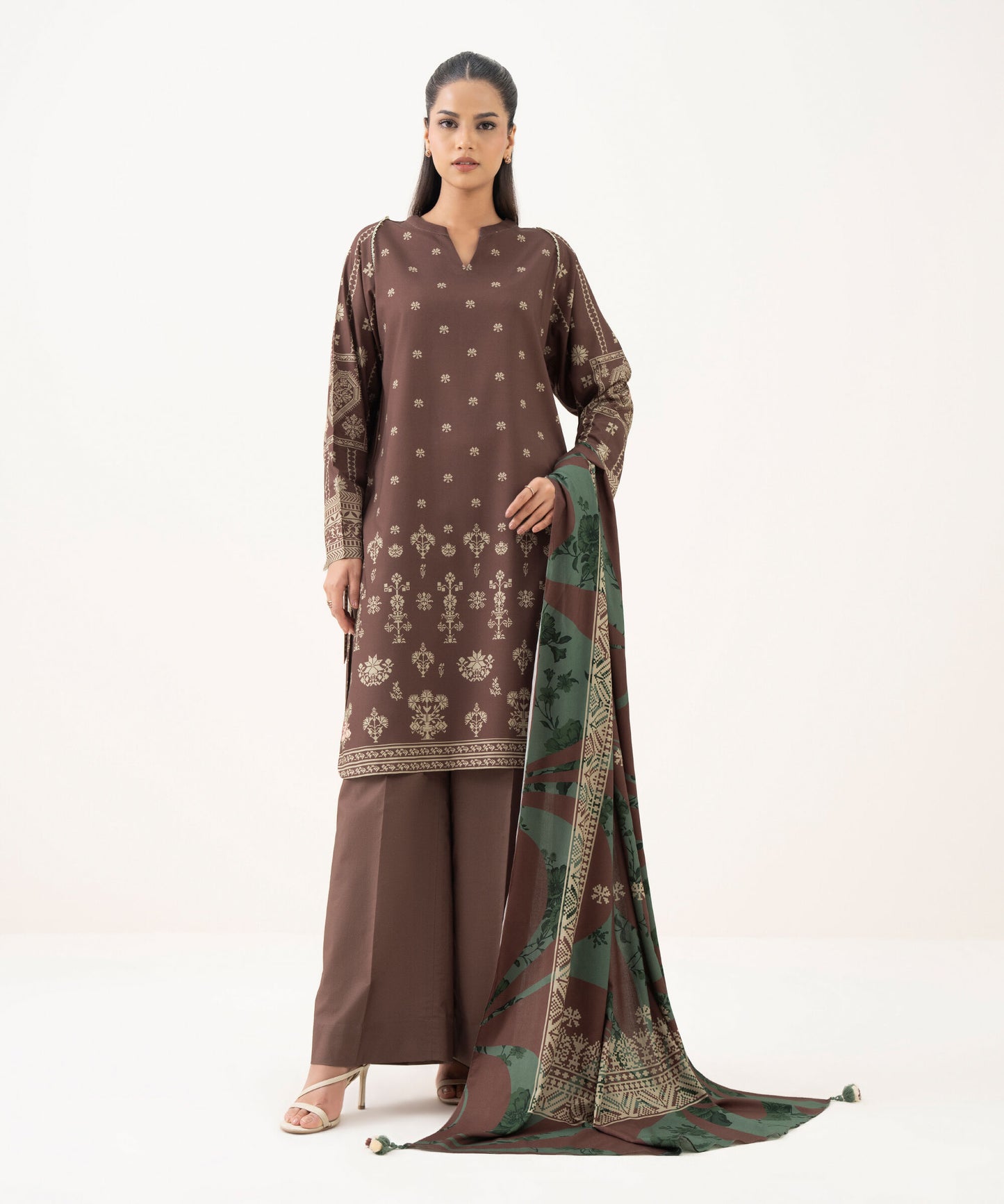 Sapphire Linen Three Piece Suit SP-LNN-BR02