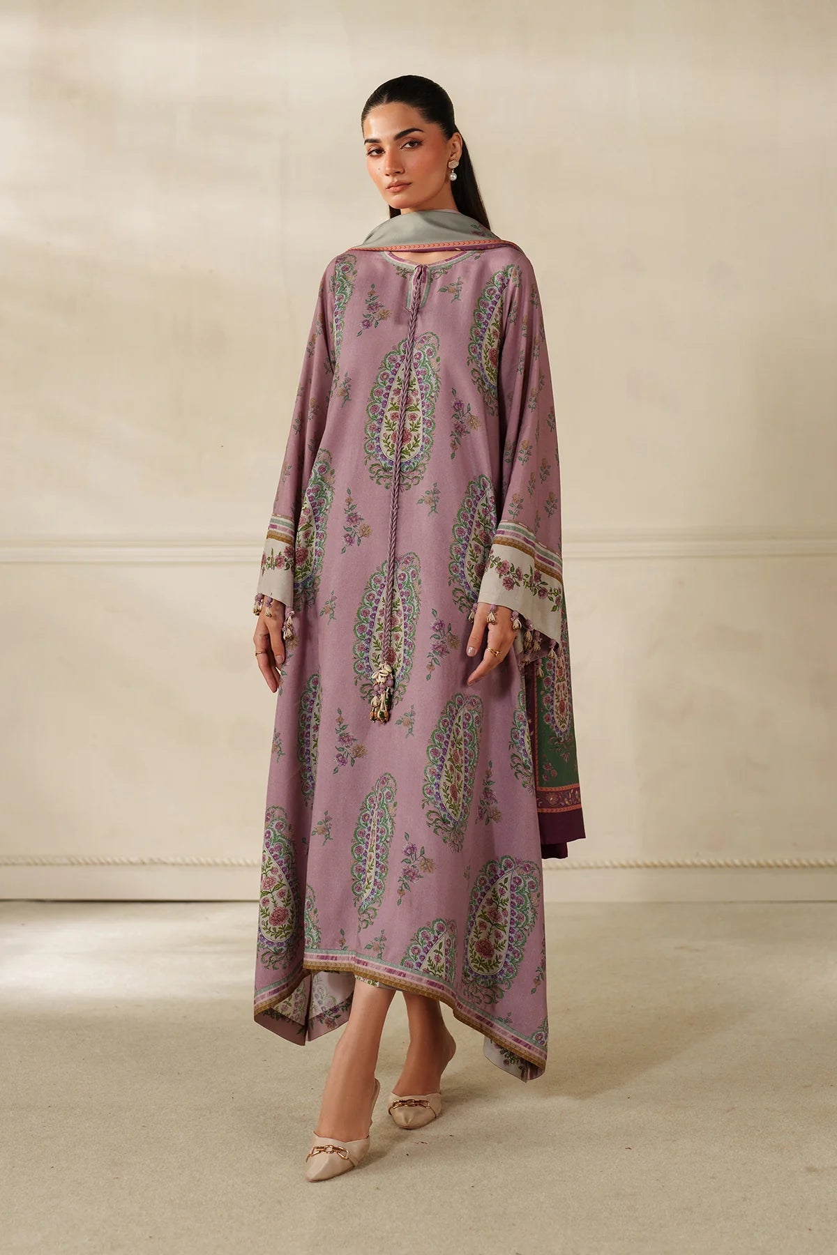 Baroque Viscose Linen Three Piece Suit BR-VC-PNK01