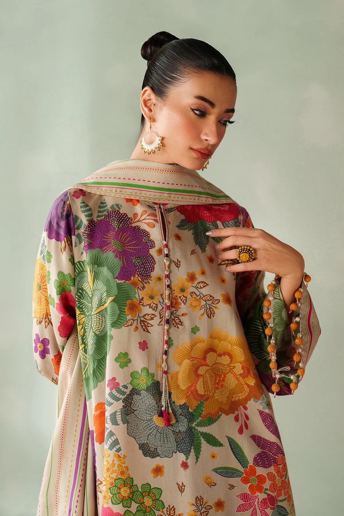 Baroque Viscose Linen Three Piece Suit BR-VC-PNK03