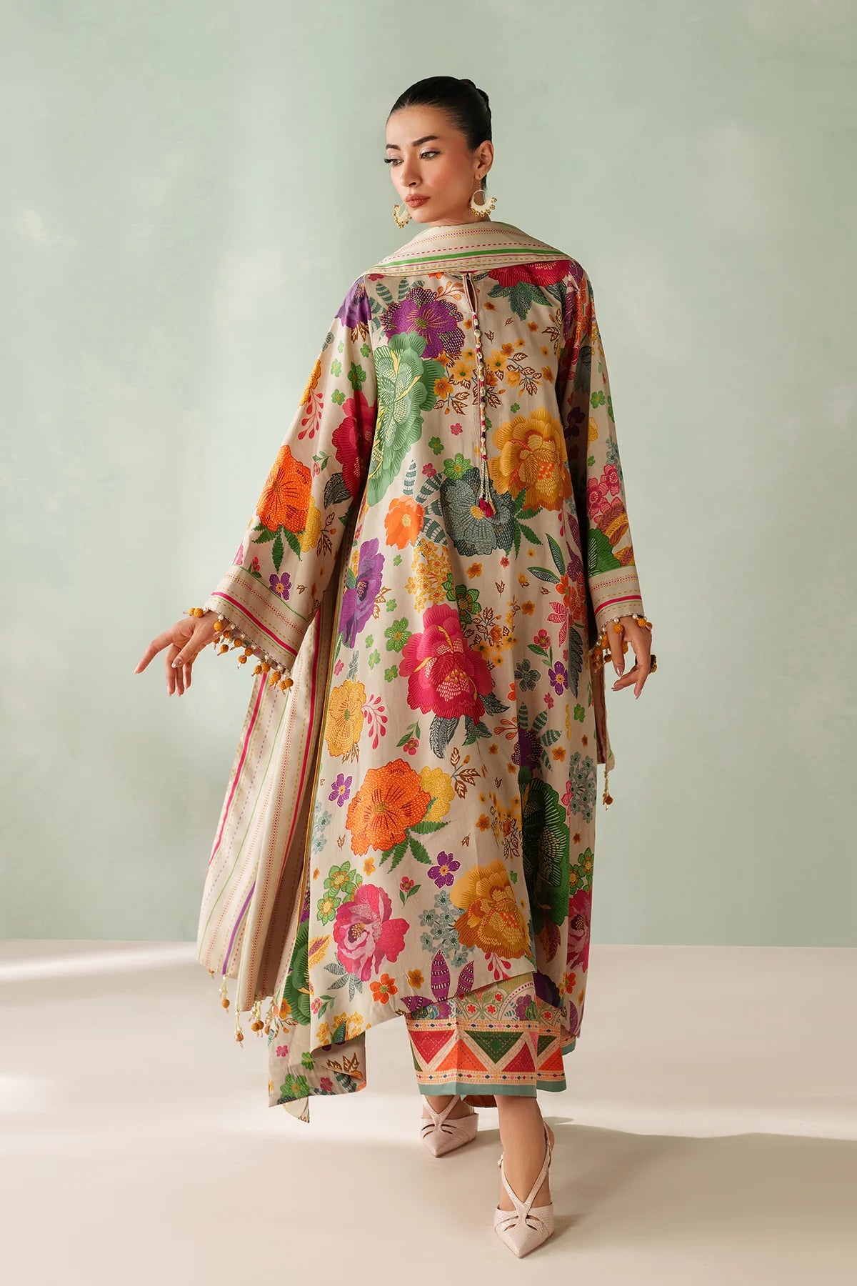 Baroque Viscose Linen Three Piece Suit BR-VC-PNK03