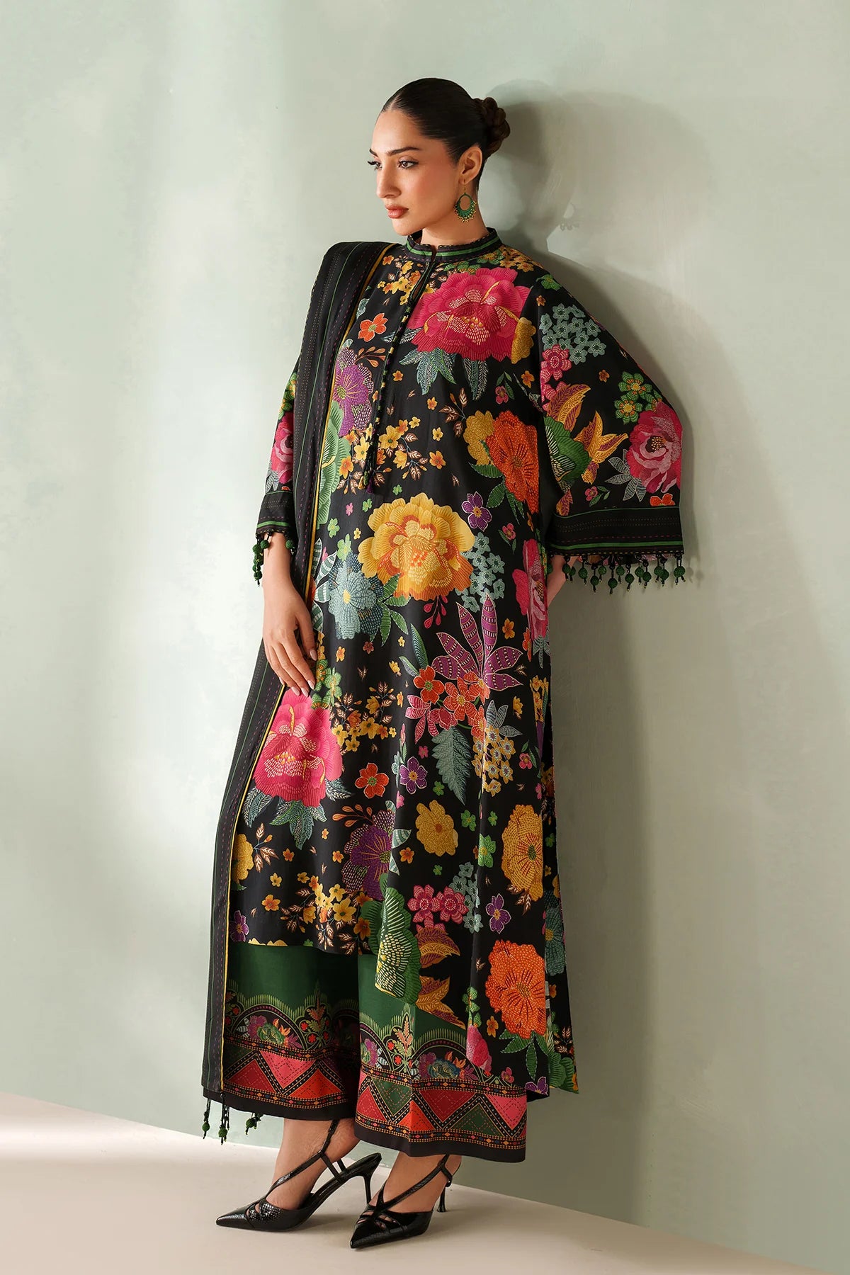 Baroque Viscose Linen Three Piece Suit BR-VC-MULT02