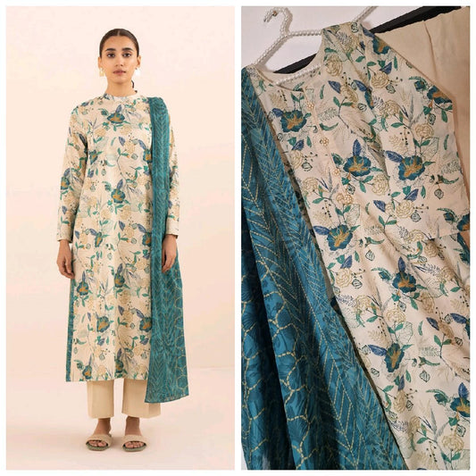 Sapphire lawn summer Pakistani trouser kameez dupatta Traditional Clothing  Floral printed