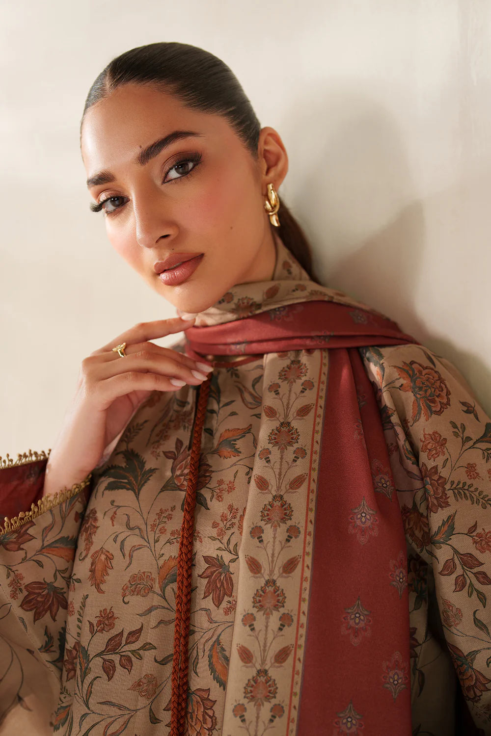 Baroque Viscose Linen Three Piece Suit BR-VC-PNK02