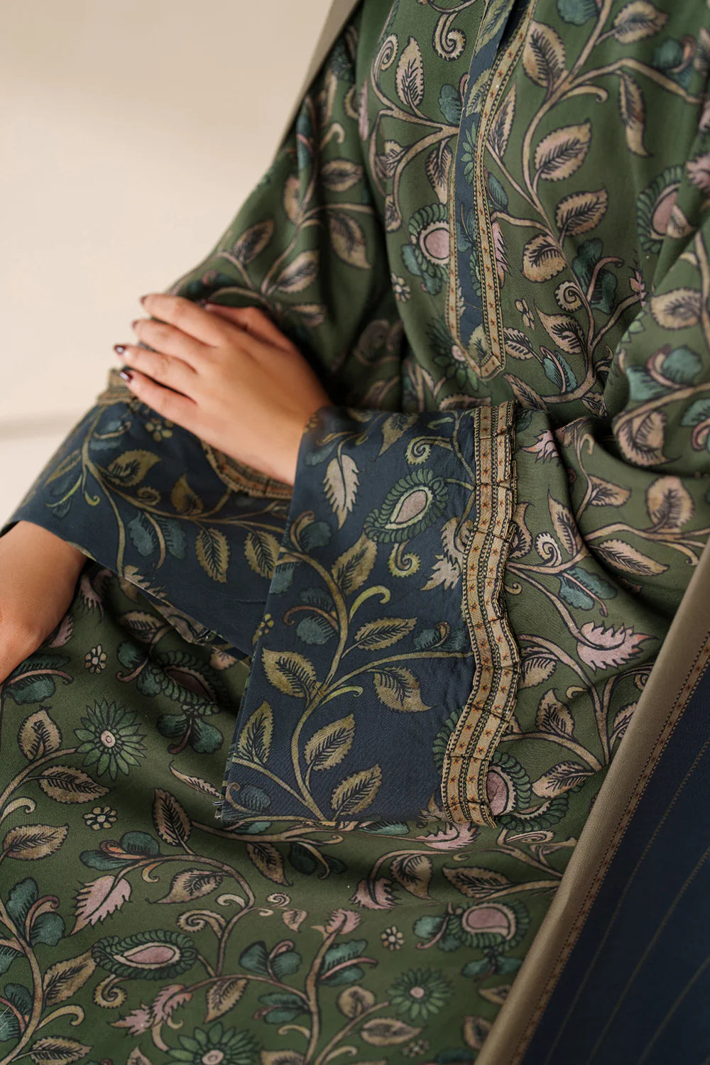 Baroque Viscose Linen Three Piece Suit BR-VC-GR01