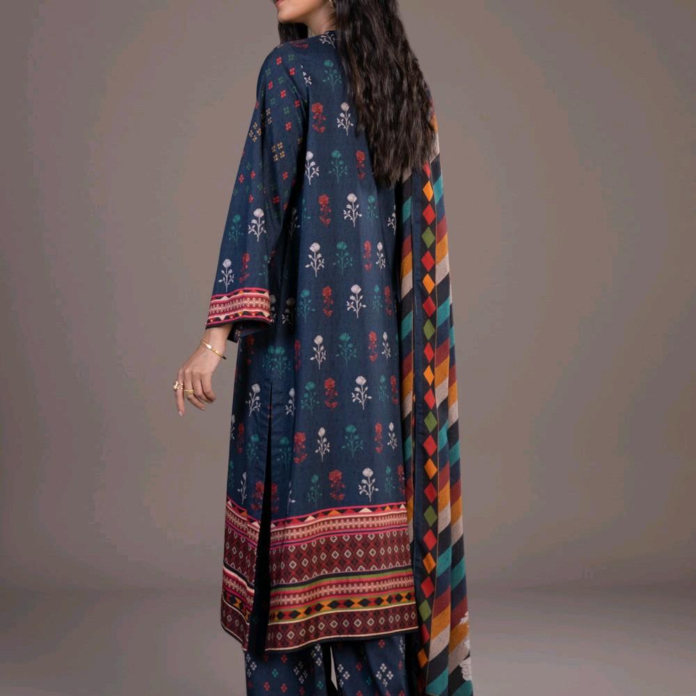 Sapphire linen Printed Pakistani winter trouser dupatta kameez Clothing Traditional